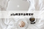 P2P网贷平台哪家好？——全面解析与选择指南，P2P网贷平台全面解析与选择指南，哪家平台更优秀？