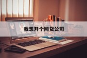 我想开个网贷公司的想法与展望，网贷公司的创新理念与未来展望